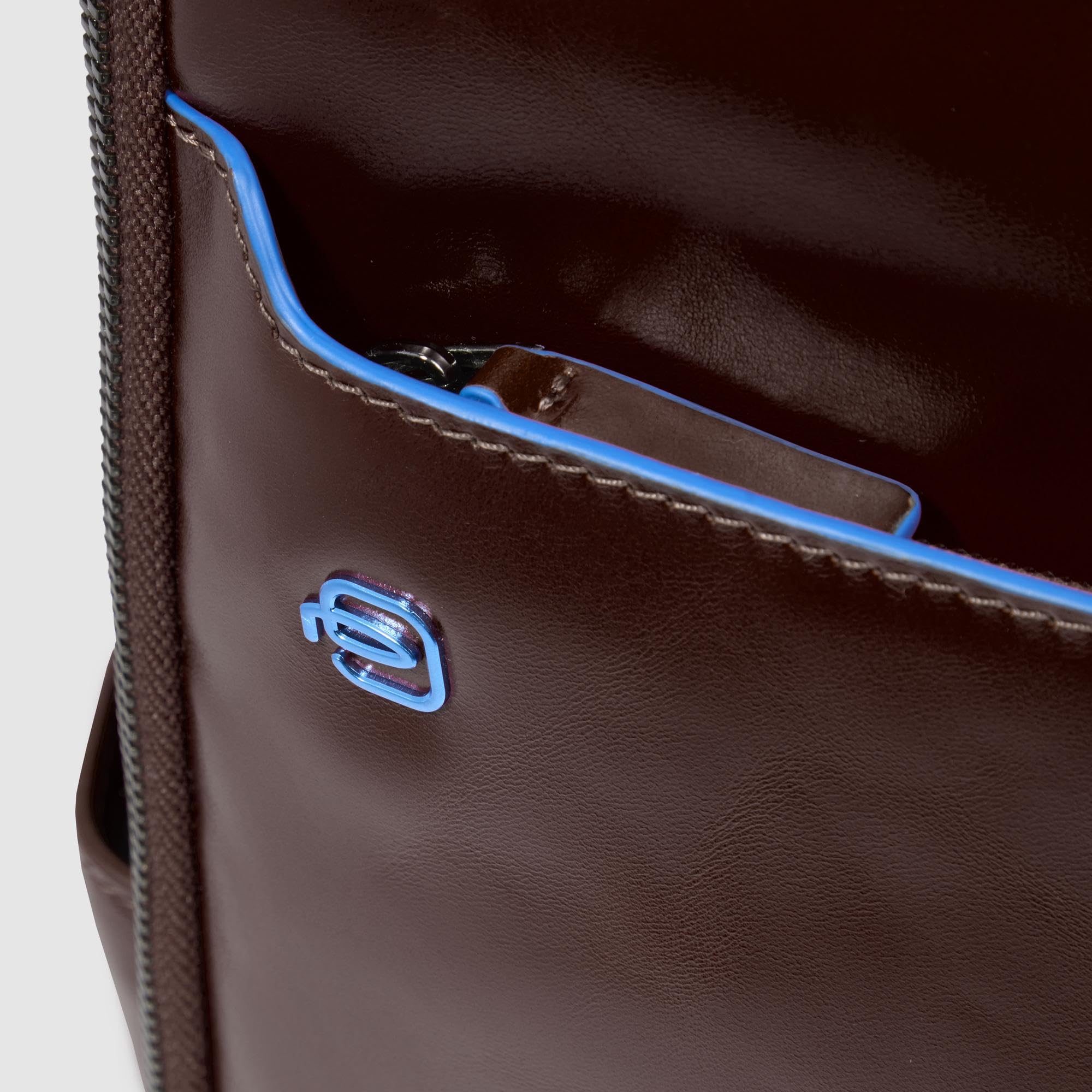 PIQUADRO – Zaino Fast-Check Porta PC 14" – Pelle Premium – Uomo