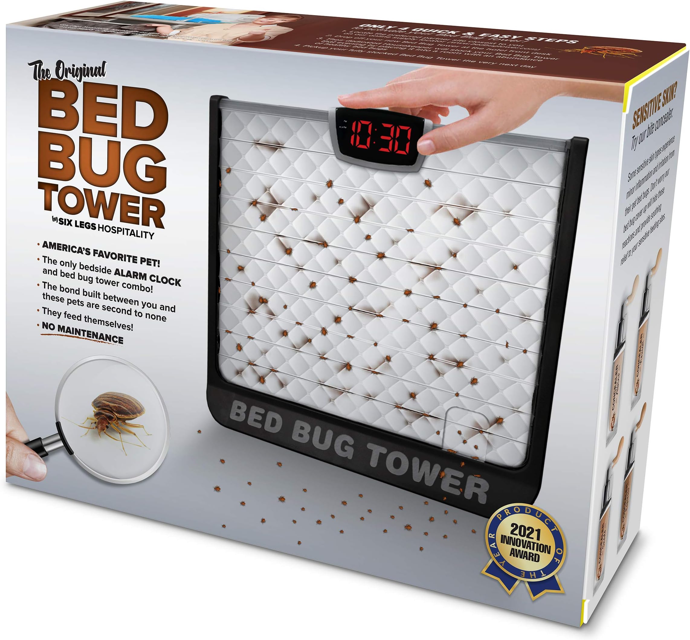 Laughing Smith Bed Bug Tower Funny Gift Boxes - Hilarious Joke Novelty Prank Box, Gag Gift Surprises & Funny Embarrassing Box Pranks