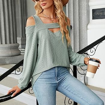 レネシー レディース シャツ トップス Off the Shoulder Floral Paisley Print Self Tie Top MOUSSY（マウジー）の「BORDER OFF SHOULDER トップス（Tシャツ