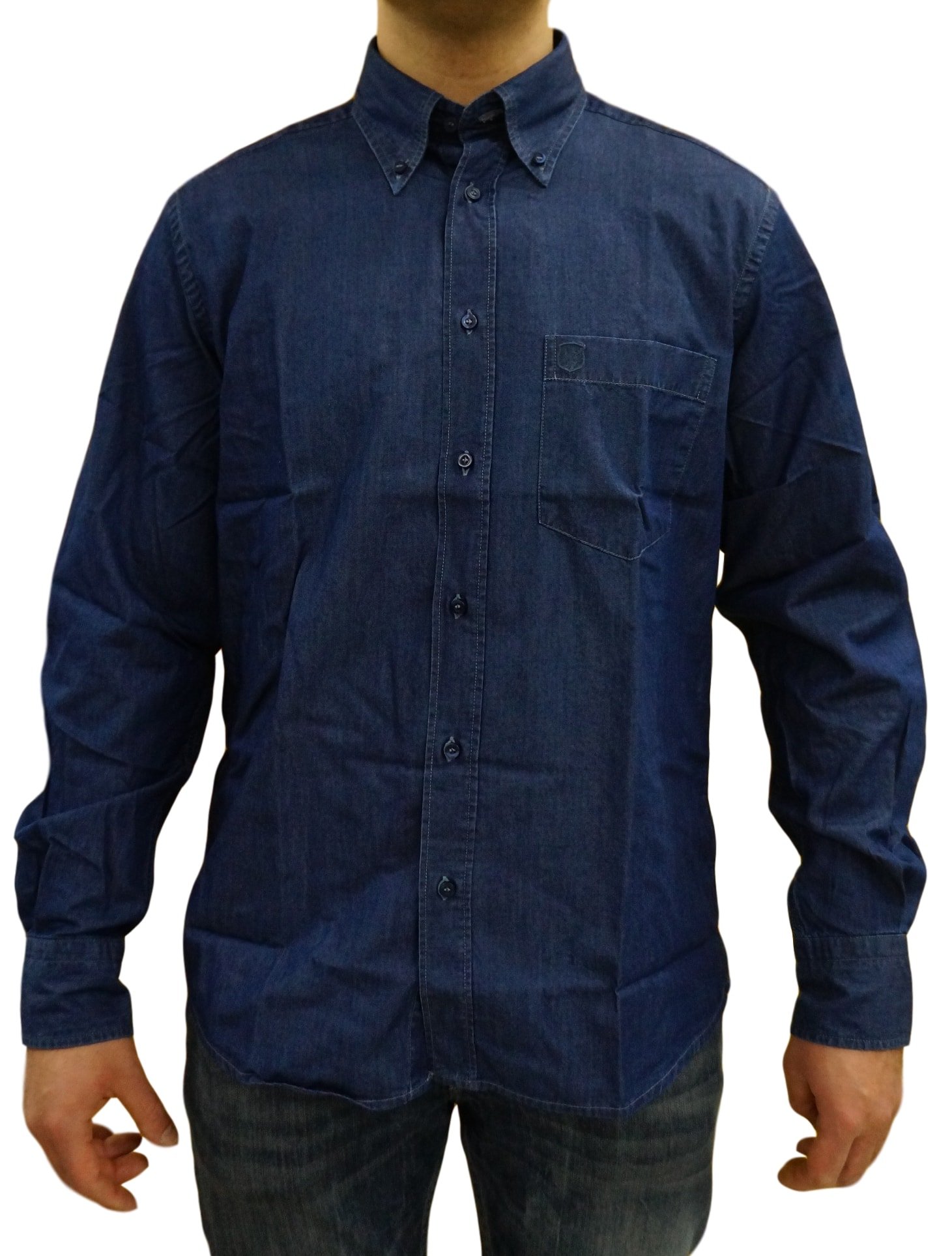 SEA BARRIER Camicia Jeans Leggero Uomo Manica Lunga Art JANGOL