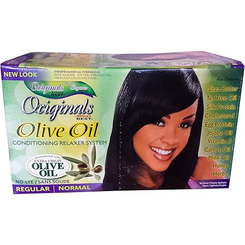 Africa's Best Originals Olive Oil Conditioning Relaxer System for Women, Regular/Normal
