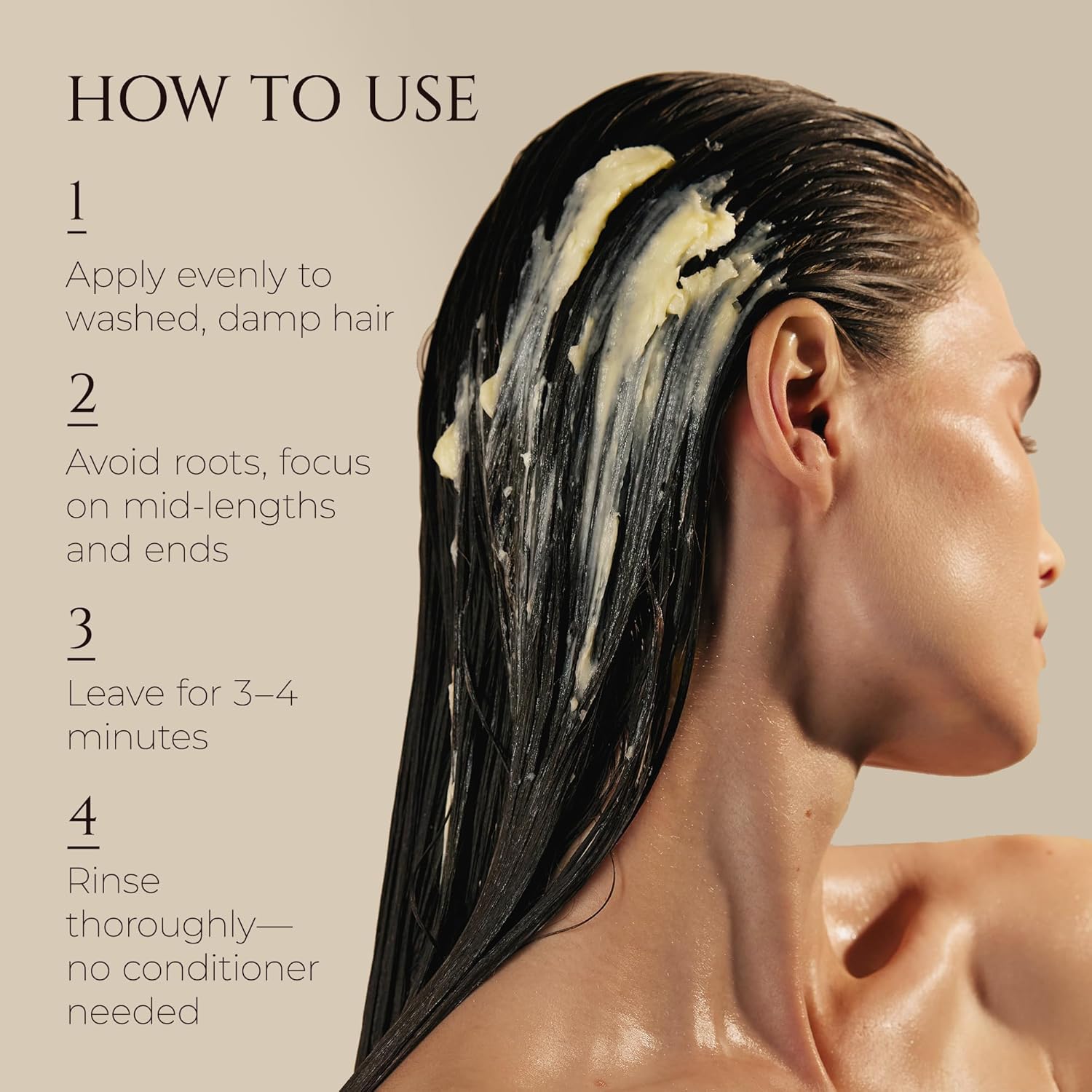 HADAT Golden Hour Express HAIR MASK – Premium Professional Hair Treatment with Pearl Powder – Hydration for Dry Damaged Hair – Nourishing Oils – Split Ends – Salon Quality – Made in Israel, 9.47 Fl Oz - Image 5