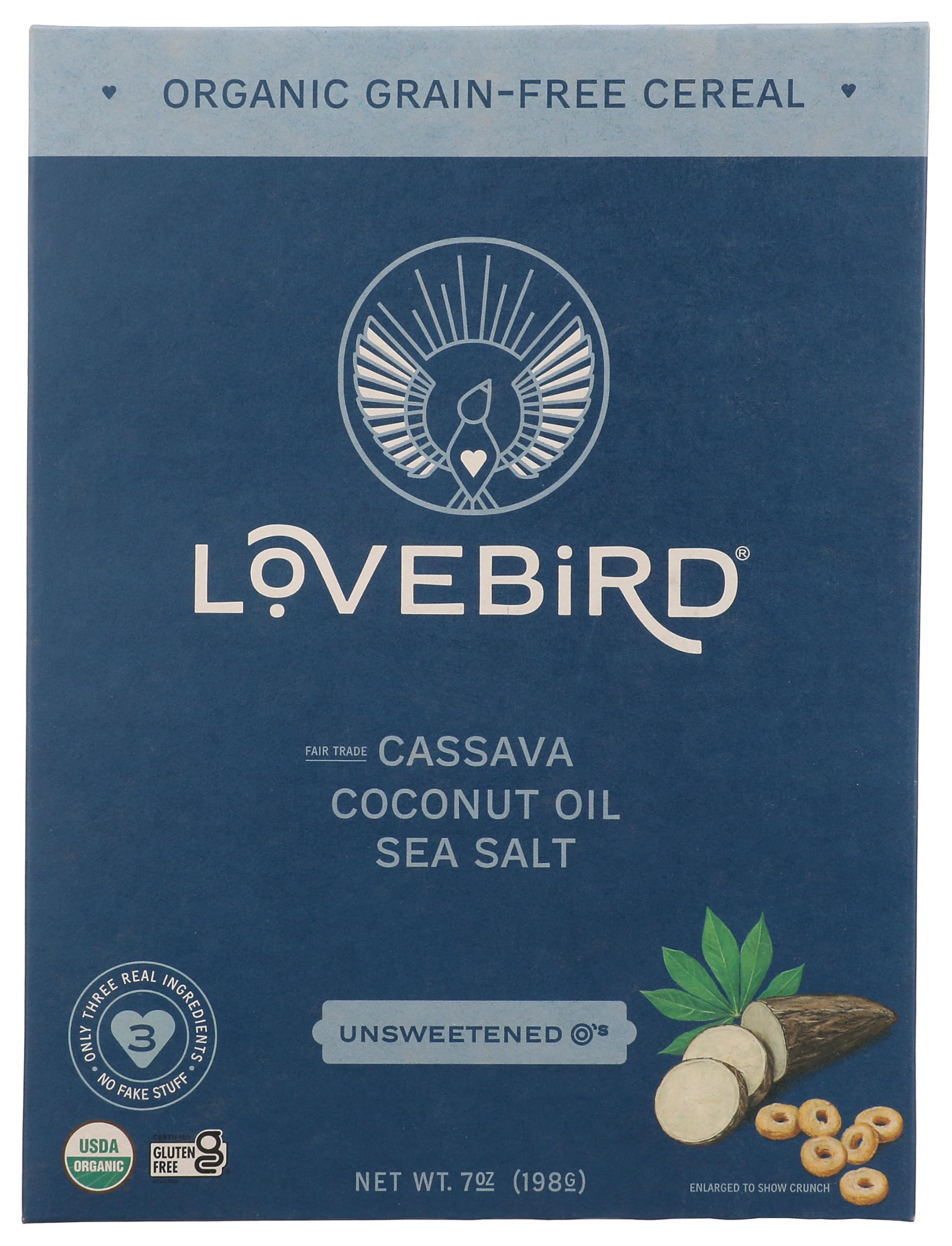 Amazon.com: Lovebird Organic Grain Free Unsweetened O's Cereal, 7
