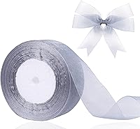 Vista 17 de Cinta de organza transparente de 1.5 pulgadas, cinta de gasa azul cielo para envolver regalos, decoración de Navidad, Halloween, ramo de boda