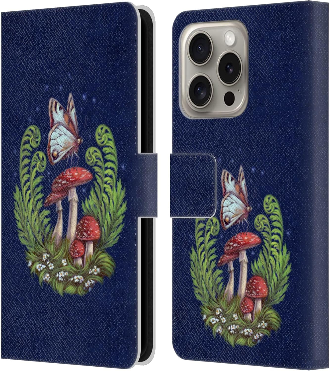 Head Case Designs Officially Licensed Brigid Ashwood Key to My Heart 2 Vintage Romance 2 Leather Wallet Case Compatible with Apple iPhone 16 Pro