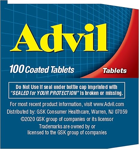 Vista 13 de Advil Analgésico y reductor de fiebre, medicamento para aliviar el dolor con ibuprofeno 200 mg para dolor de cabeza, dolor de espalda, dolor
