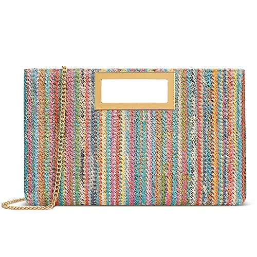 KKXIU Clutch Purse for Women Vegan Leather Evening Bag Formal