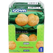Goya Foods Palmerita Cookies, 3 Ounce Pack of 8