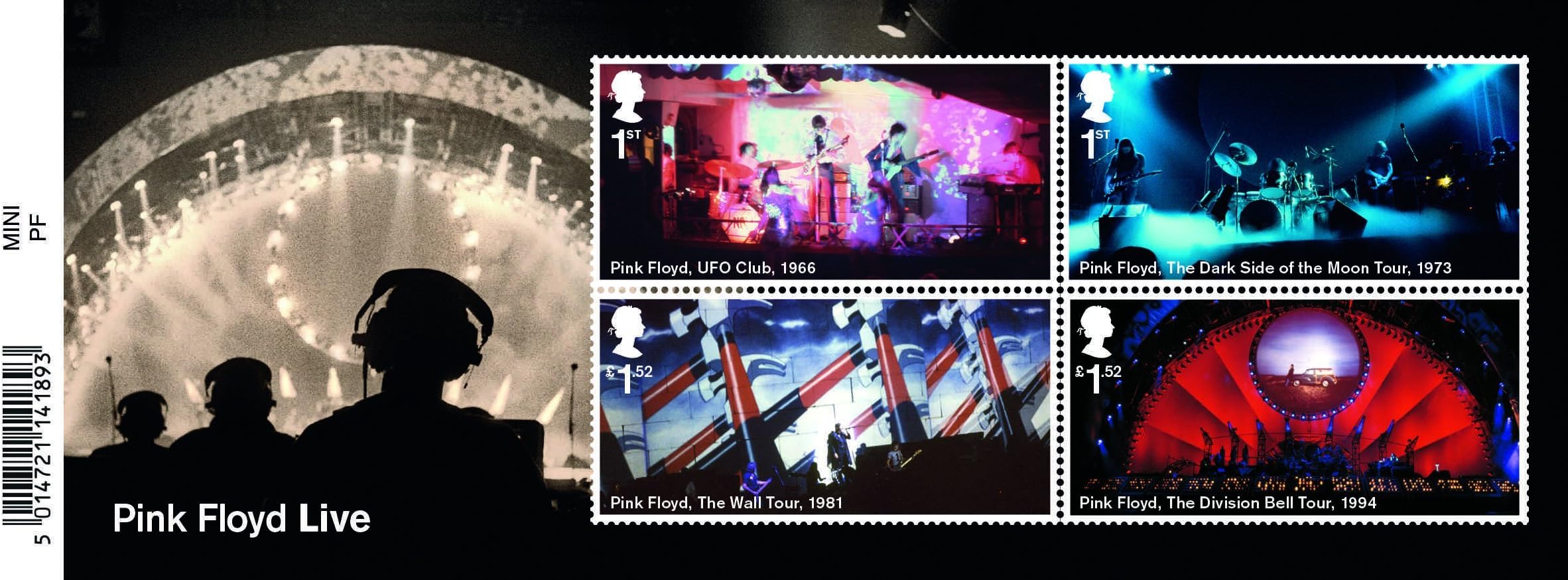 Pink Floyd Miniature Sheet Stamps 2016