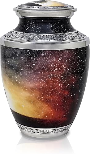 Miniatura 6 de Urna de cremación del árbol de la vida para cenizas humanas para funeral, entierro u hogar. Urnas de cremación para cenizas masculinas para adultos,