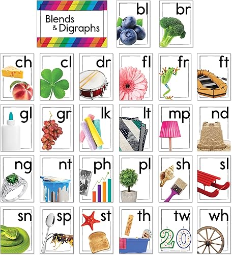 Miniatura 8 de Carson Dellosa - Juego de tablones de anuncios de estrategia de escritura de 37 piezas para aulas, letras del alfabeto, iniciadores de oraciones,