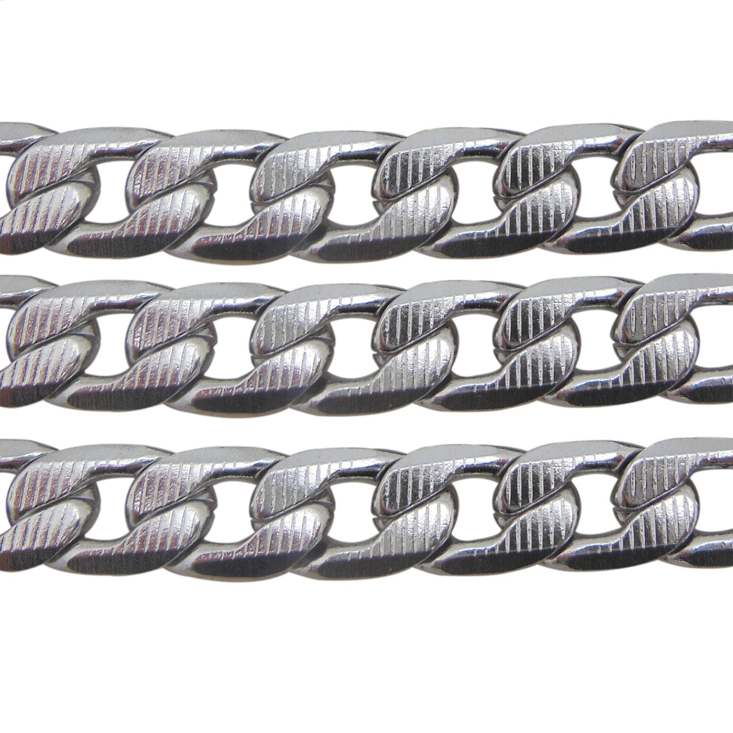 Catena In Acciaio Inox Figaro Texture: Perfetta Per I Tuoi Gioielli Fai Da Te