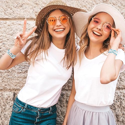 Miniatura 5 de Besydec Joyería, juego de pulseras Heishi Surfer, cosas de preppy, pulseras de cuentas, regalos estéticos para mujeres