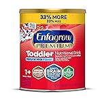Enfagrow Premium Toddler Nutritional Drink, Made with Real Milk, Brain-Building Omega-3 DHA, Nutrients and Prebiotics for Growth & Immune Support, Non-GMO, Toddler Milk Powder, 32 Oz Can