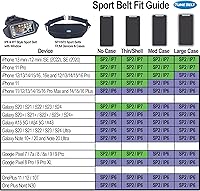 Vista 5 de Tune Belt IP6 Running Belt for Men & Women, Universal Phone Waist Pack for Large Smartphones & Cases – Compatible with iPhone 16/15/14/13 Pro Max