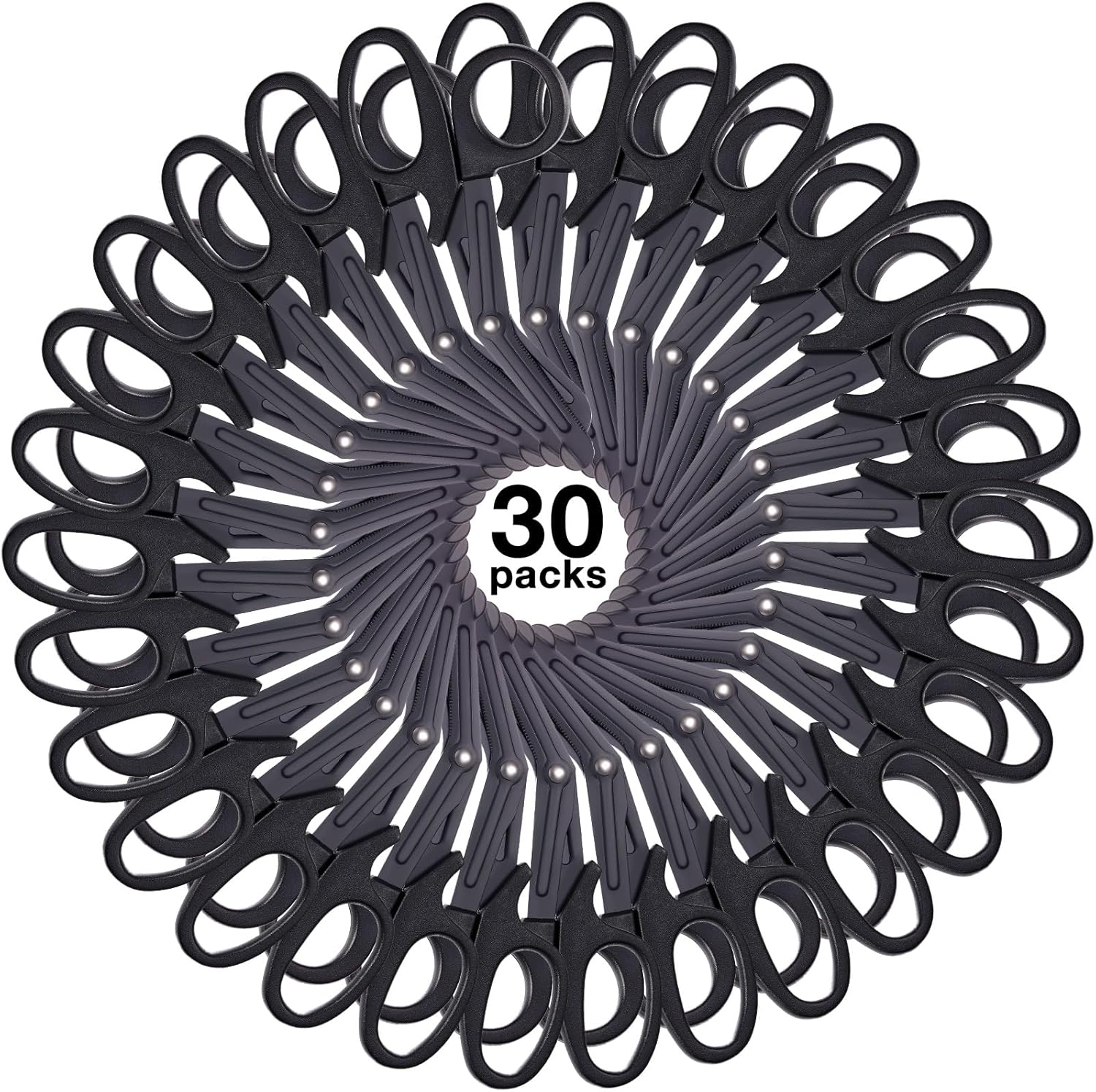 Chumia Trauma Shears for Nurses Bulk 6 Inches Medical Bandage Scissors Shears Emergency First Aid Scissors Black Stainless Steel Blades Nursing Accessories for Doctor Supplies(40 Pack)