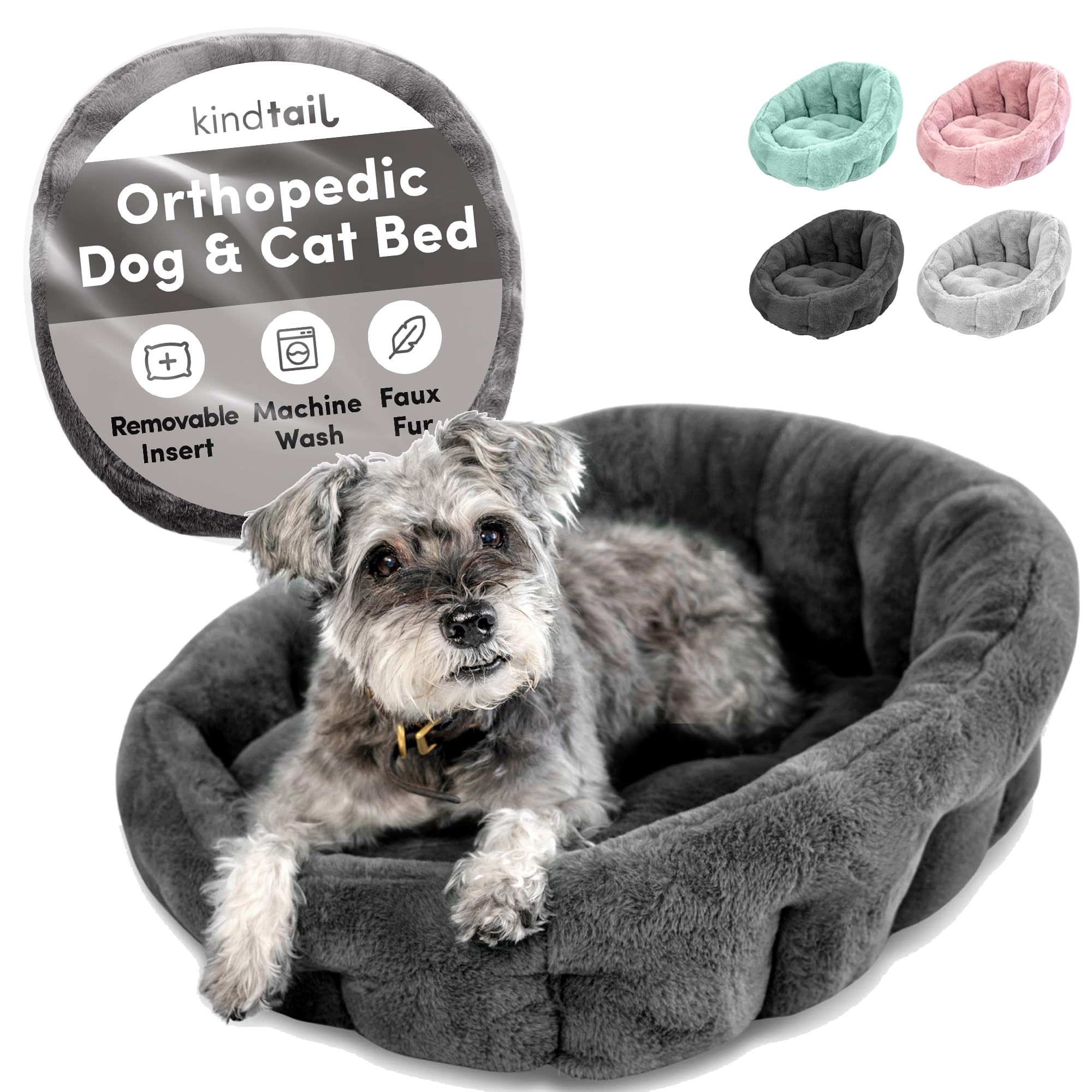 KindTail Small Orthopedic Dog and Cat Bed