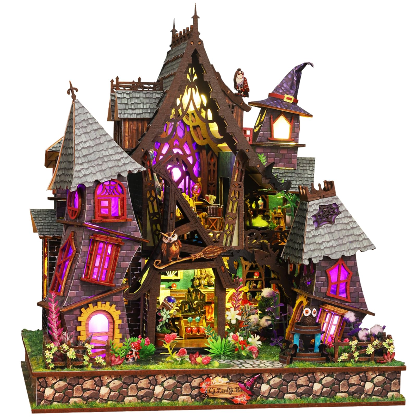 Roroom DIY Miniature House Kit for Adults, Fantasy Dollhouse Model Kit