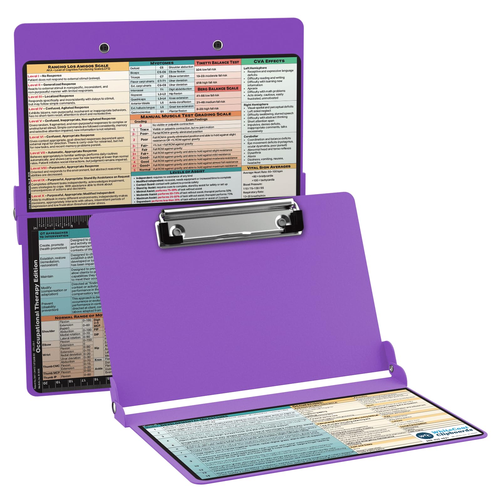 Whitecoat Clipboard® - Occupational Therapy Edition (Lilac, Bifold)