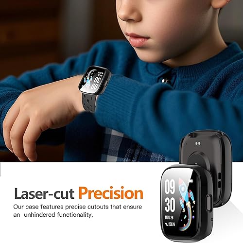 Miniatura 3 de Compatible con BIGGERFIVE Smart Watch, Lamshaw Hard PC Case con protector de pantalla compatible con BIGGERFIVE BW02 Smart Watch/Brave 2-1.8