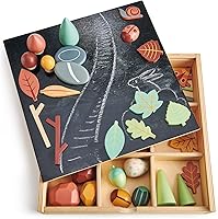 Vista 2 de Tender Leaf Toys My Forest Floor - Wooden Open-Ended Tinker Tray Creative Play Box with Removable Compartments - Montessori Toy for Imaginative Play