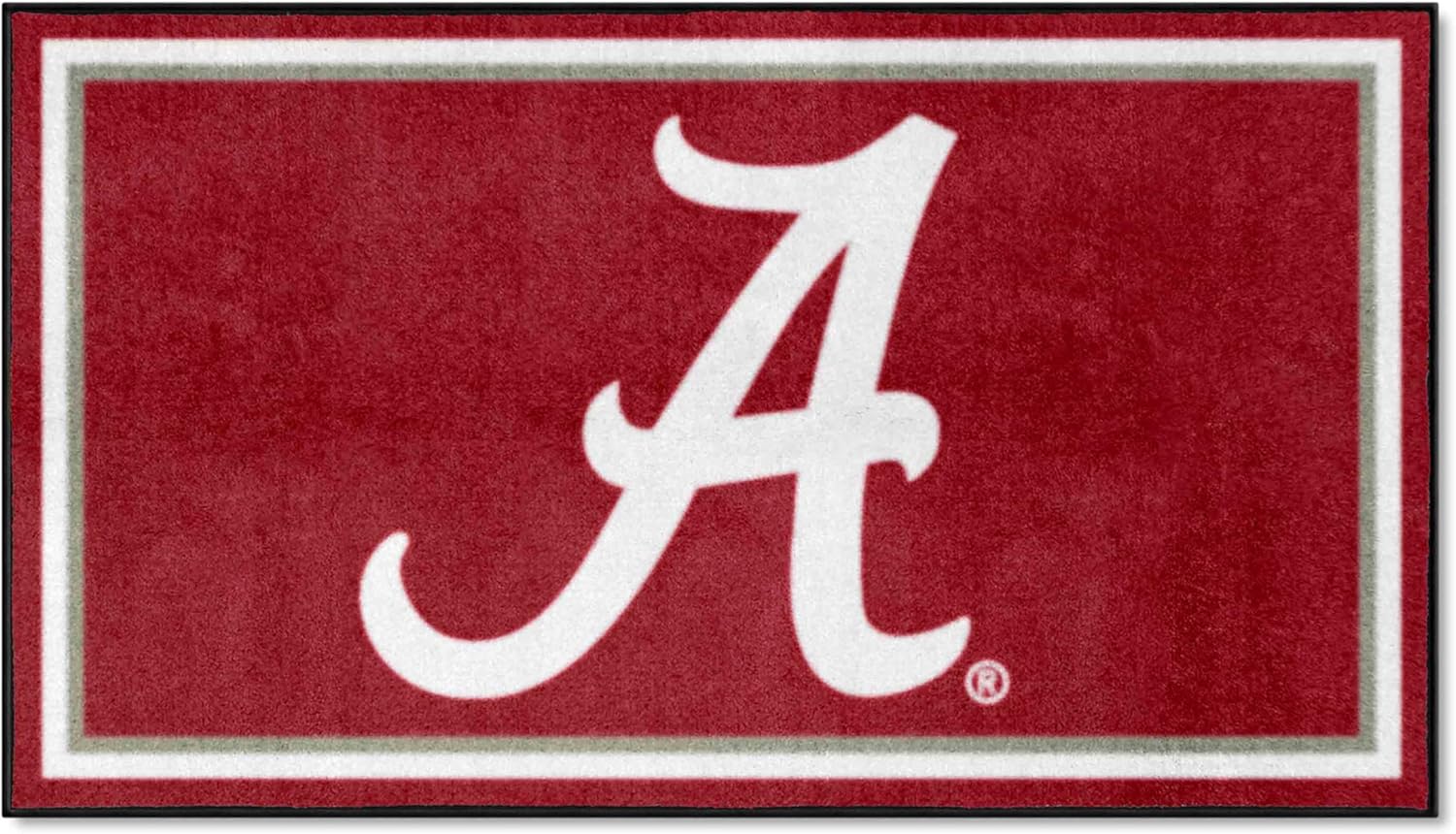 FANMATS 19761 NCAA Alabama Crimson Tide 3ft. x 5ft. Plush Area Rug | Sports Fan Area Rug, Home Decor Rug and Tailgating Mat