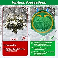 Vista 5 de Paquete de 2 cubiertas de invierno para plantas, protección contra la congelación, cubiertas para arbustos para protección contra heladas