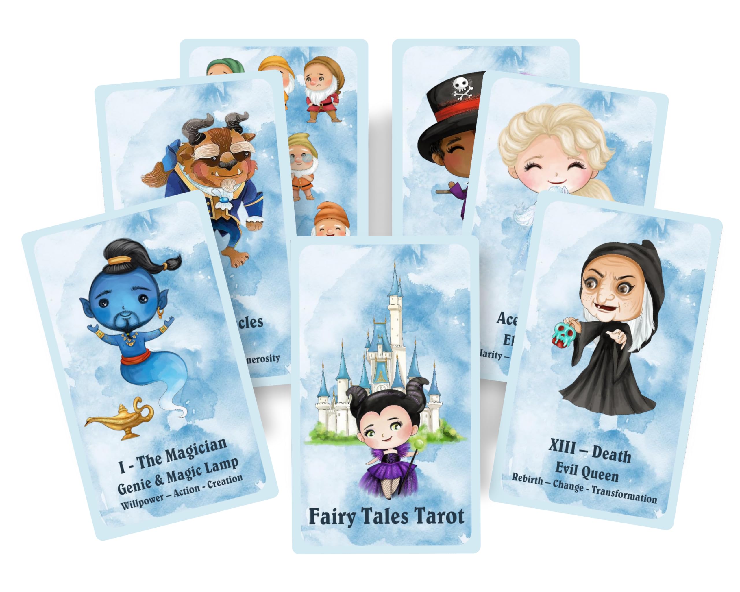 Fairy Tales Tarot – Jeu de tarot fantaisiste avec personnages fantastiques bien-aimés