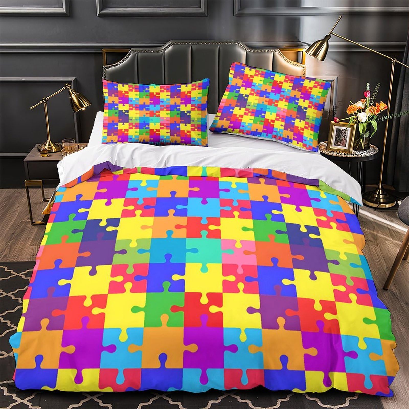 Housse de couette Mandala hypoallergénique contre les allergies de lit
