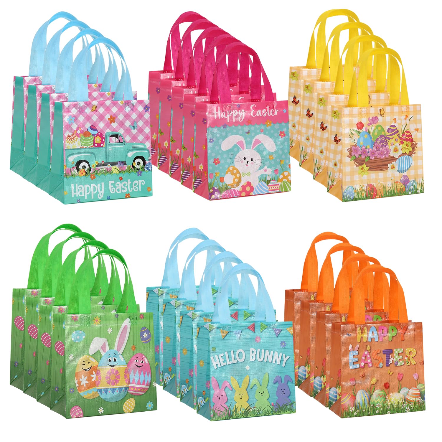 Colodeol easter tote bags, 24 Easter Tote Bags 1, 4 Count (Pack of 1) — image 1
