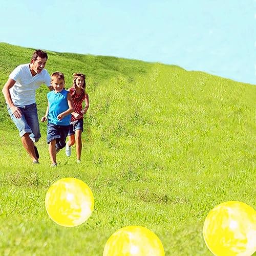 Miniatura 10 de 4 pelotas hinchables marmoleadas y 1 bomba de 9 pulgadas, bolas sensoriales inflables de playa, pelotas hinchables para el patio de recreo escolar