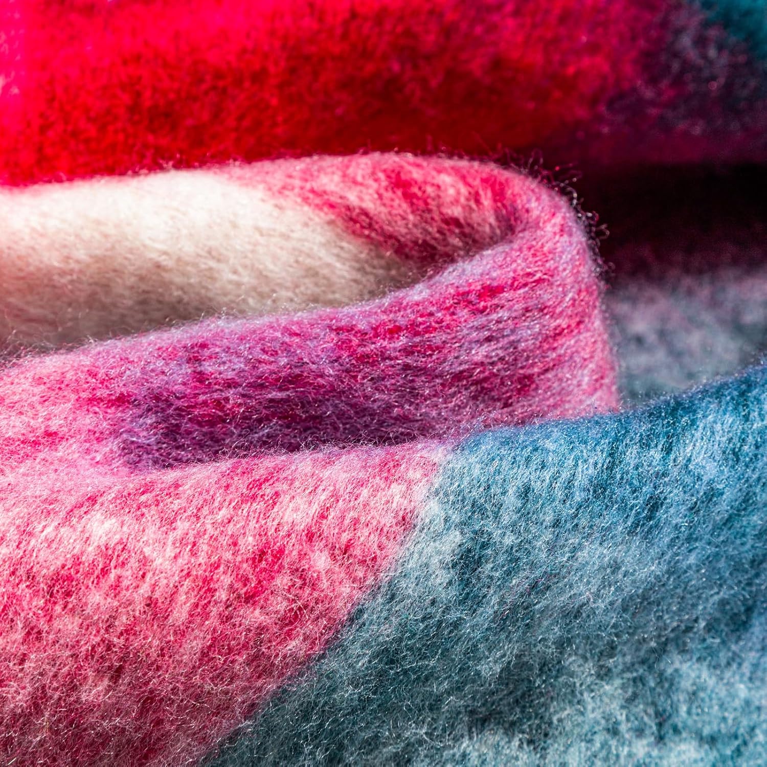 Winter Women Chunky Scarf Warm Blanket Big Thick Large Oversized Wrap Colorful Long Solid Scarves - Image 2