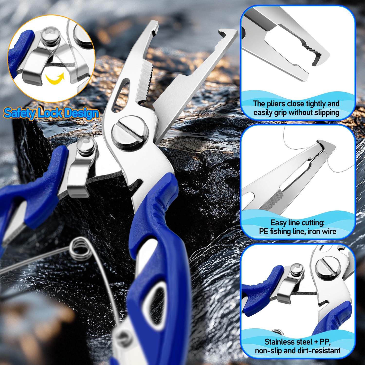 Fishing Tool Kit - Pliers, Hook Remover & Stunner -4