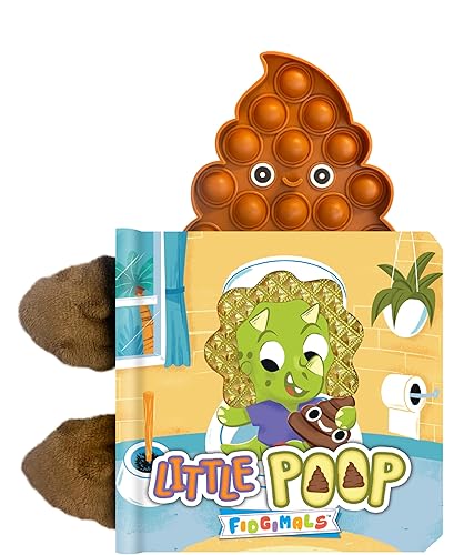 Fidgimals Little Poop Baby Book | Sensory Board Book with