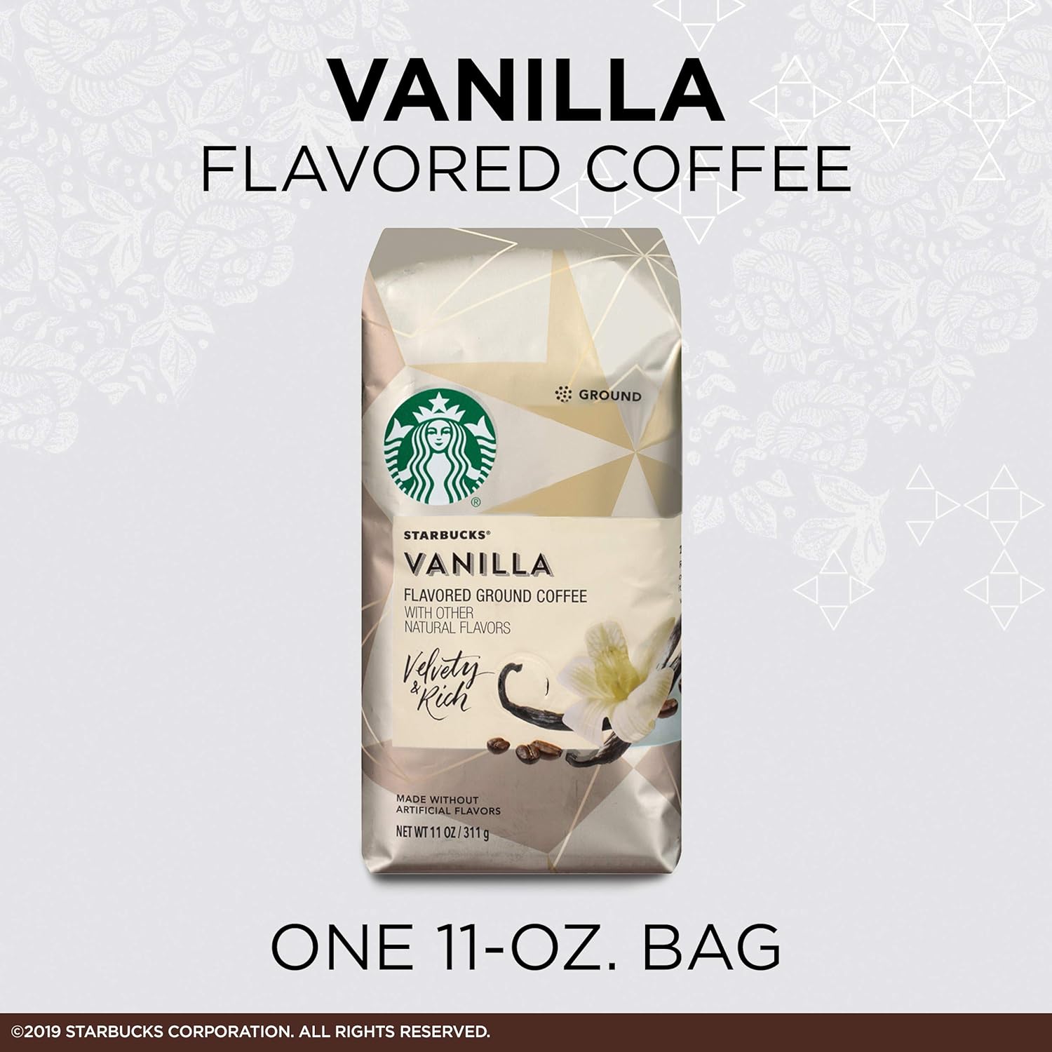Starbucks Flavored Ground Coffee — Variety Pack — No Artificial Flavors — 3 bags (11 oz. each) : Grocery & Gourmet Food