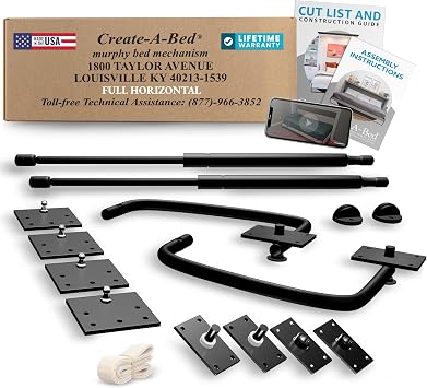 Create-A-Bed Full Size Deluxe Murphy Bed Kit Horizontal