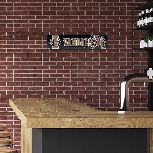 Vista 432 de Rico Industries Letrero de plástico de la NCAA de plástico de 4 x 16 pulgadas Alternativo