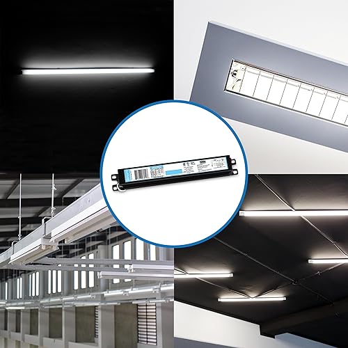 Miniatura 7 de OHLECTRIC Paquete de 10 repuestos para ICN-1P32-SC 1 lámpara  Balasto electrónico fluorescente T8  120-277 voltios  Inicio instantáneo  Balastos