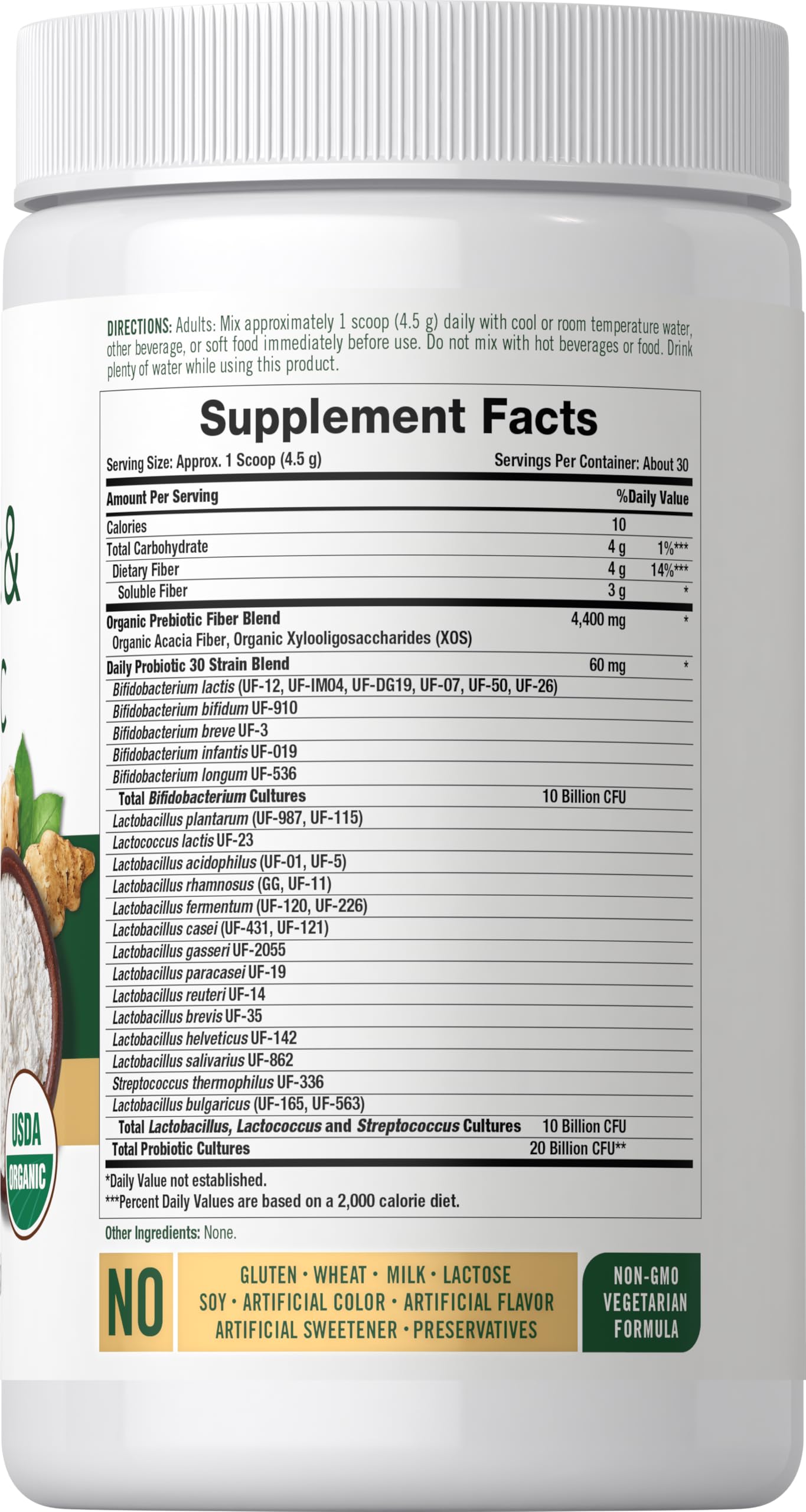 Carlyle Probiotic and Prebiotic Powder | 20 Billion CFU | 4.76 oz — Amazon image 2