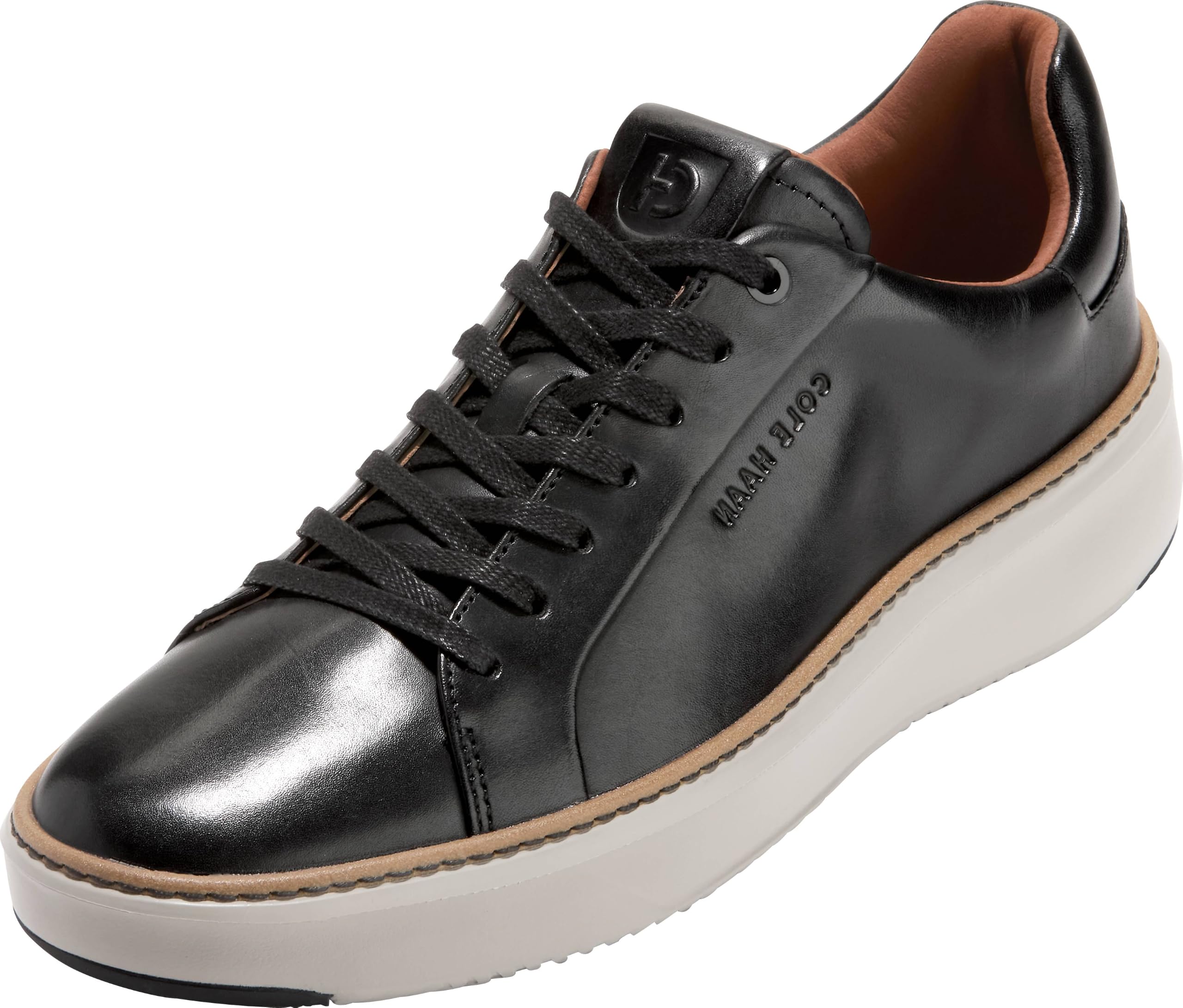 Cole Haan Men's Grandpro Topspin Sneaker 7.5 Wide Black/Dove