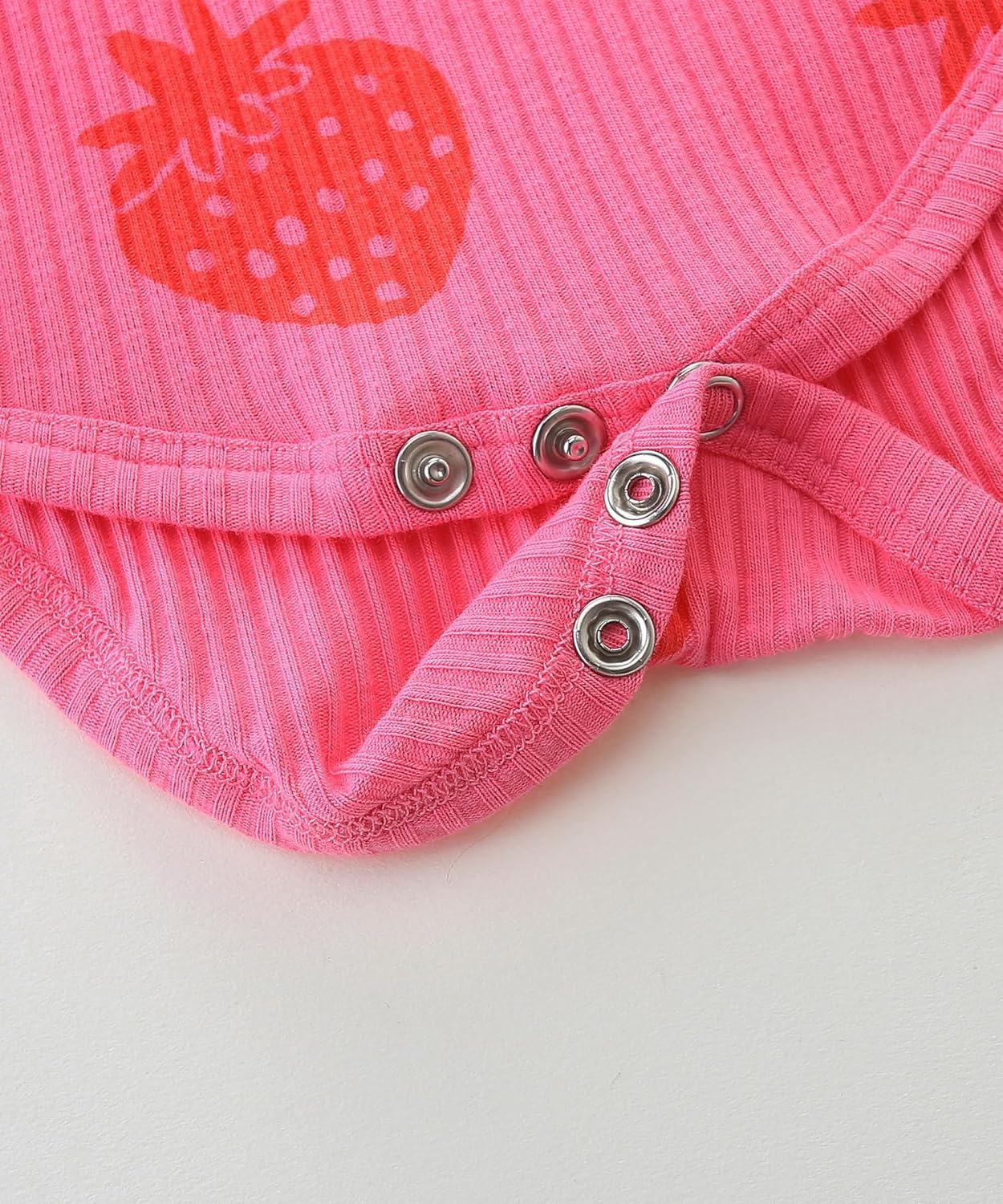 Fullfamous Baby Girl's 3pc Rib Frill Long Sleeve Romper and Pant Set - Image 5