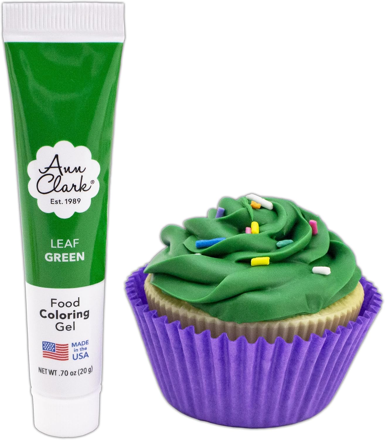 Ann Clark Cookie Cutters Christmas Ornament 3 Piece Cookie Cutter Set, Royal Blue, Leaf Green, Vivid Fuchsia Food Coloring Gel, and Royal Icing Mix Made in USA Virtual Bundle