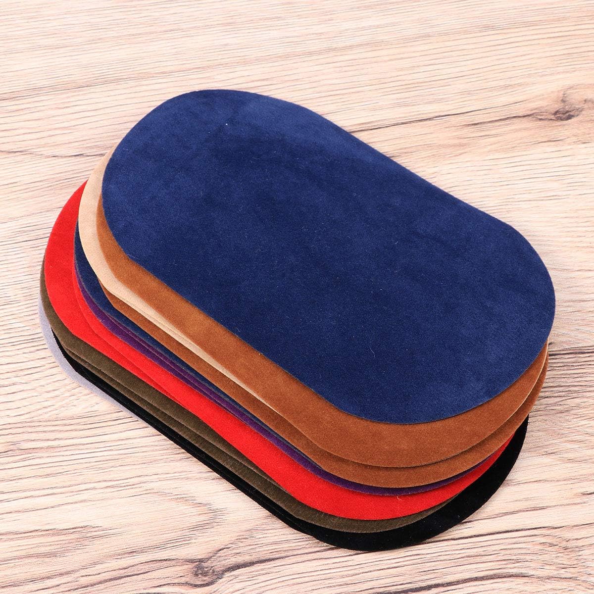 SUPVOX 16pcs Sweaters Shirt Elbow Knee DIY Repair Patches Applique Elbow Patch Jeans Iron On Patches (8 Colors)