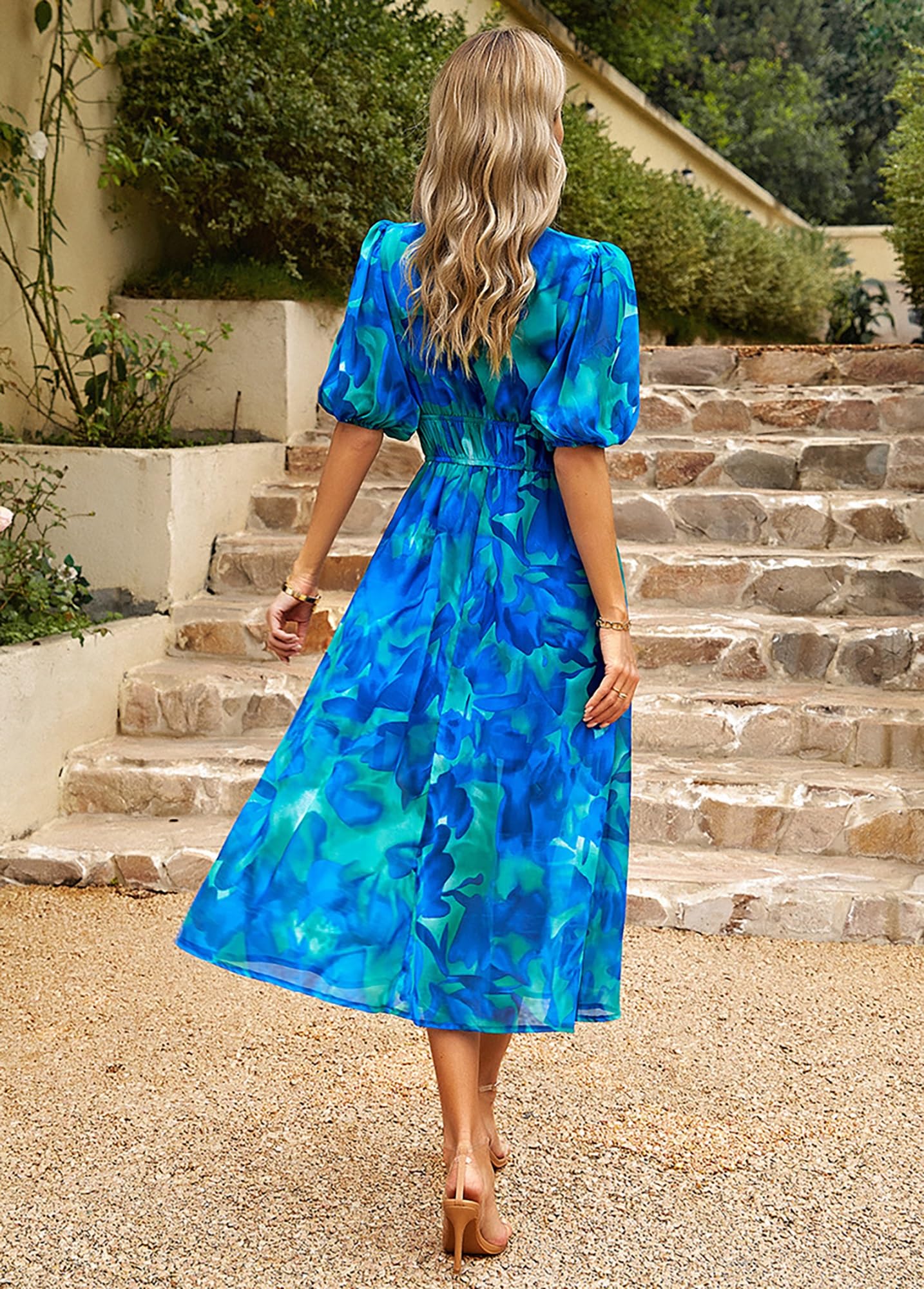 sexy sun dresses Yokqexz Summer for Women Short Sleeves Casual Loose V-Neck Waist Dress Swing Button Down Beach Midi Sundress(Color:A-Blue,Size:Large) : Clothing, Shoes & Jewelry design makes you more Color:Multi Color Men's Navy Modern Fit LABEL DRESSES MYSTERY 2026