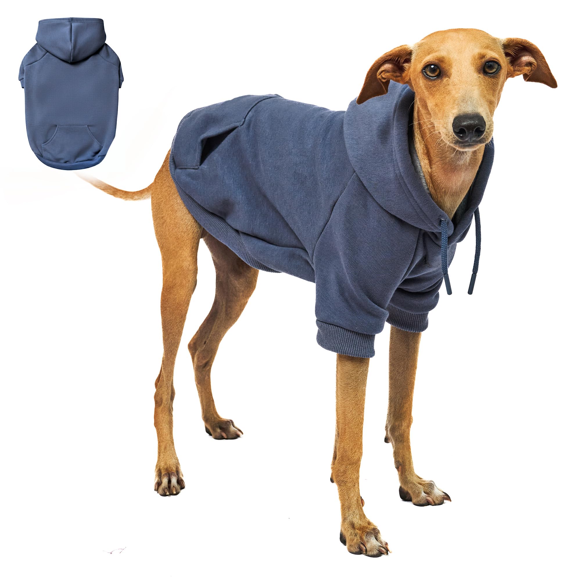 Tuff Pupper Dog Hoodie in Slate Blue