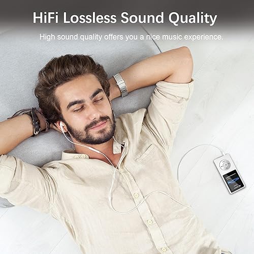 Miniatura 4 de Reproductor MP3 de 64 GB con Bluetooth, mini reproductores de música MP3 con altavoz, compatible con reloj despertador, radio FM, función de