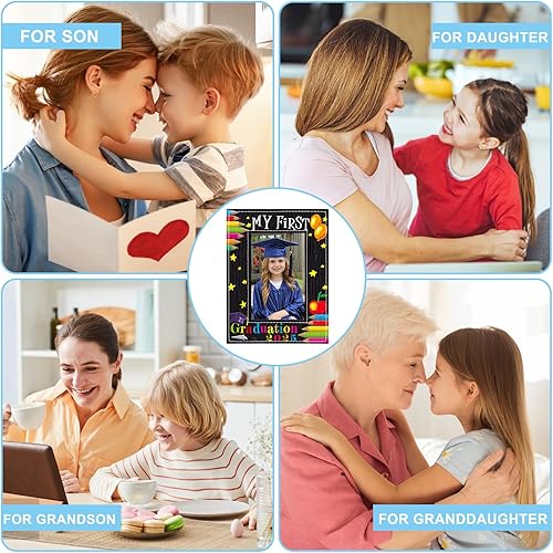 Vista 7 de FaCraft Regalo de graduación preescolar – 4 x 6 pulgadas, regalos de graduación de jardín de infantes 2025, marco de fotos de graduación mi primer