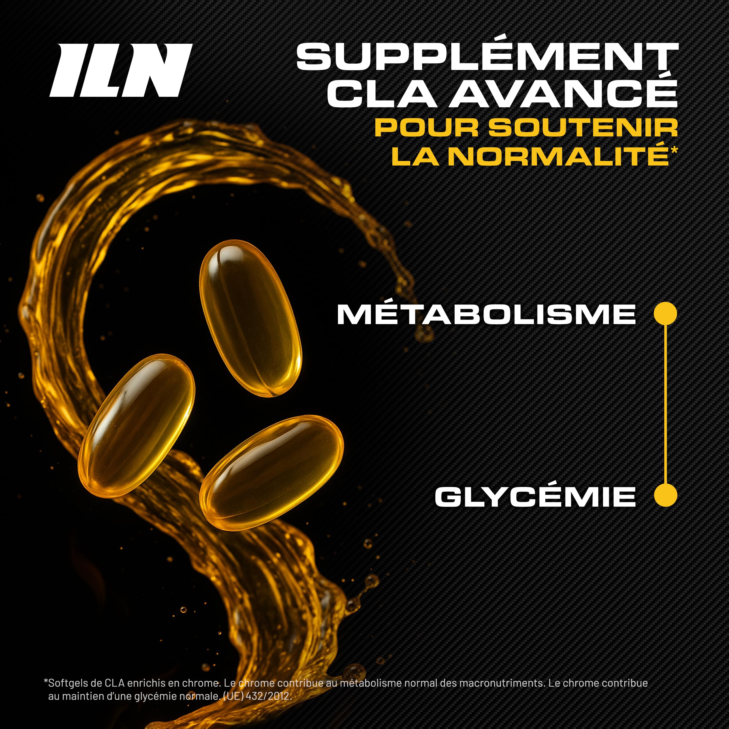 CLA – 3000mg avec 80% d'Isomères Actifs et Chrome – 300 Softgels