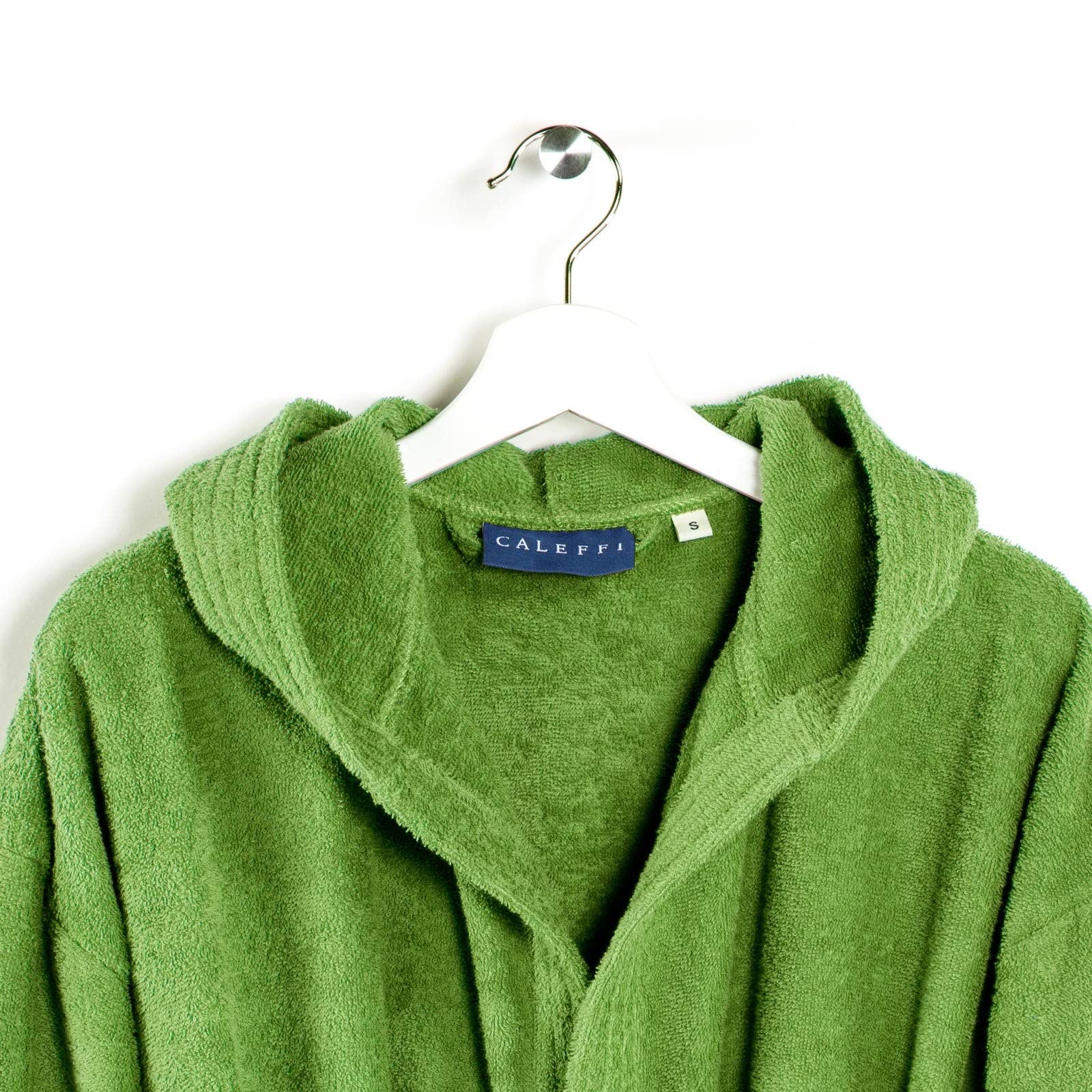 Caleffi - MINORCZNY szlafrok kąpielowy dla dorosłych, kobiet/mężczyzn/unisex z kapturem, 100% miękka gąbka bawełniana 400 g/m², można prać w pralce 40° + suszarka, rozmiar 3XL kolor ANTRACITE