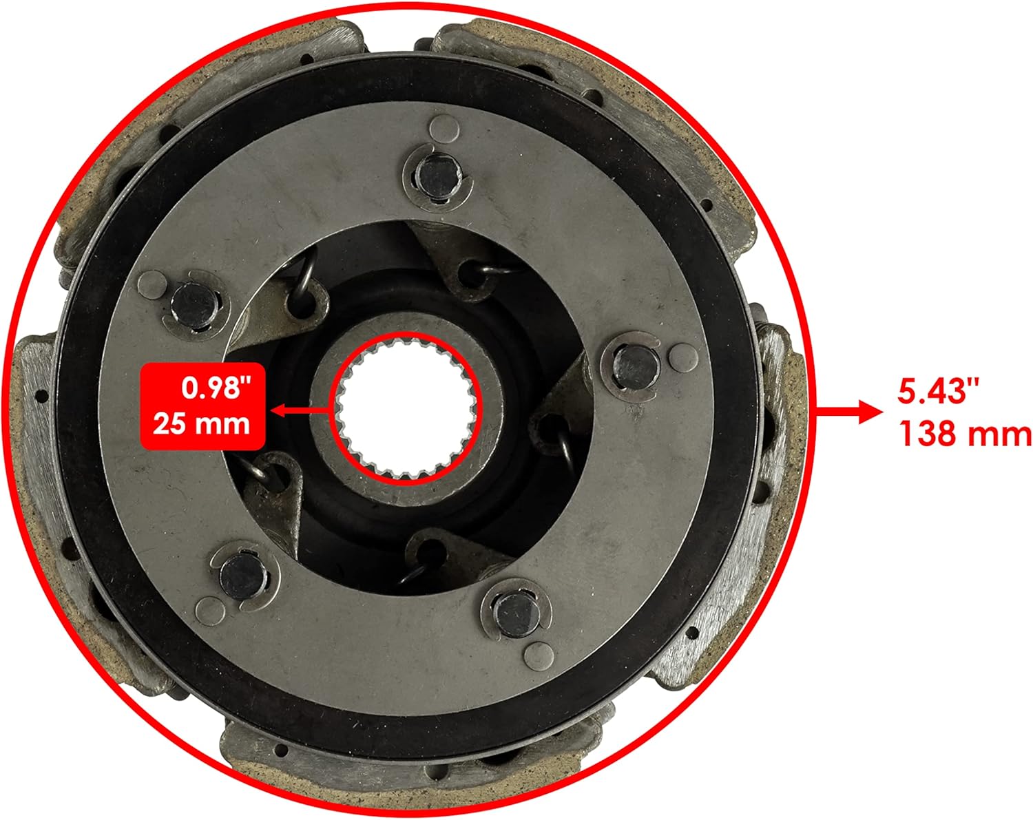 Caltric Clutch Housing and Clutch Carrier Kit Compatible with Yamaha Grizzly 600 YFM600F 4x4 1999-2001